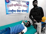 Blood Donation by N S S Volunteers